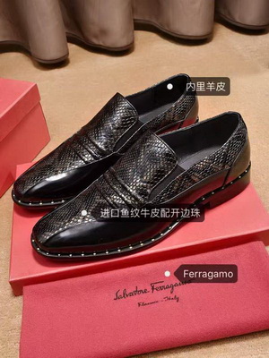 Salvatore Ferragamo Business Men Shoes--080